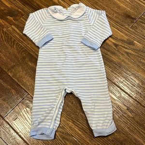 Smocked Polkadot light blue baby blue romper - size 12m. So soft! Only worn once